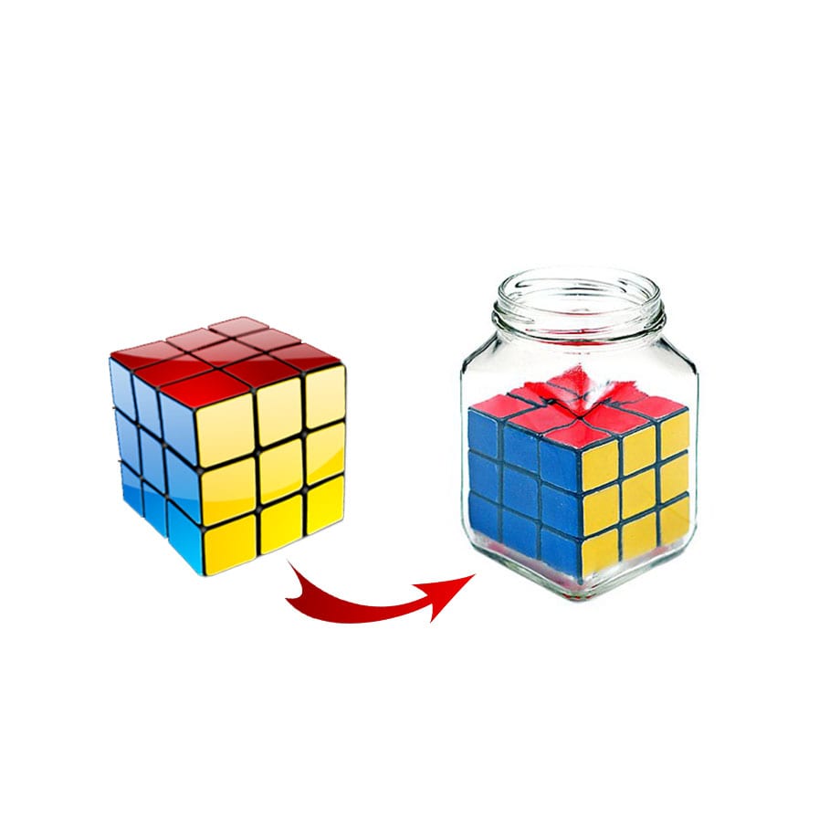 Rubik's cube inside bottle - 7 Magic Inc