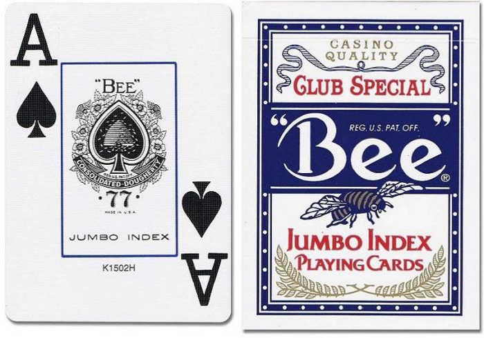 Pat reg. Игральные карты Bee №77 Jumbo Index. Покерные карты Bee. Bee Jumbo Index playing Cards. Карты Casino Club Special playing Cards.